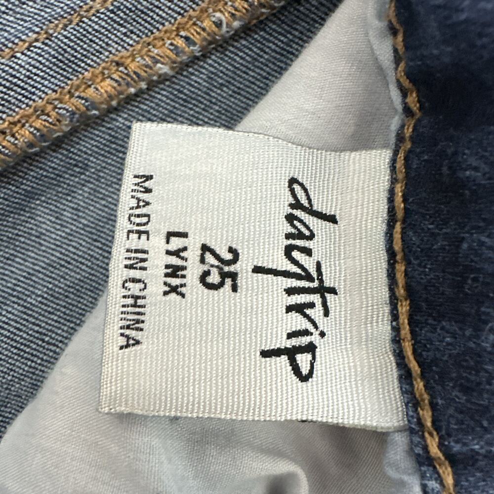Daytrip Jeans Womens 25 Blue Lynx skinny Cropped Distressed Cowgirl‎ Western - Picture 10 of 16